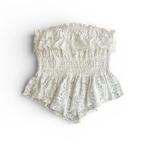 Kimchi Blue Clarabella Eyelet Lace Tube Top Small